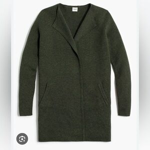 J. Crew Factory Size Small Vanessa Sweater Blazer AN051 Green